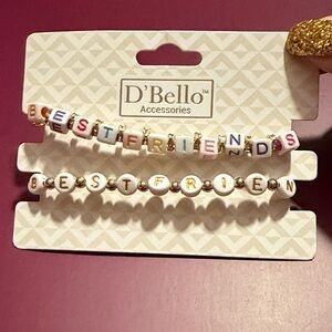 D'Bello Best Friends Beaded Bracelets Friendship. Stretchy